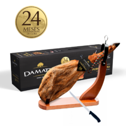 Whole Cured Dry Ham Pata Negra 24 months with Free Knife and Carving Board 24 months of aging
